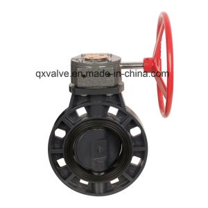 PVC Butterfly Valve Pn16 with Customized Request and Normal Valve Stem