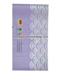 Purple Woven Polypropylene Sacks Bopp Bags for 10kg Package , 14" x 24"