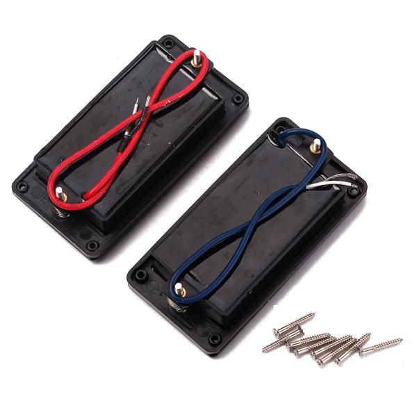 Double Coil Pickups Humbucker Ceramic Magnet Metal Guitar Pickup Set Classic Warm Sound Tone Black Color