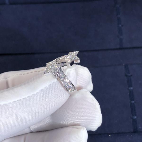 New Fashion Fine Jewelry Pure 18k Gold Jewelry Chane L COMÈTE GÉODE Vvs Natural Diamonds Ring