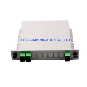 SC APC 1×2 PLC Splitter 650nm Rack Mountable For PON CATV Networks