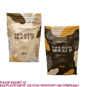 Eco Reusable Food Stand-up Bag Nut Snack Storage Sealed Bag Packaging Aluminum