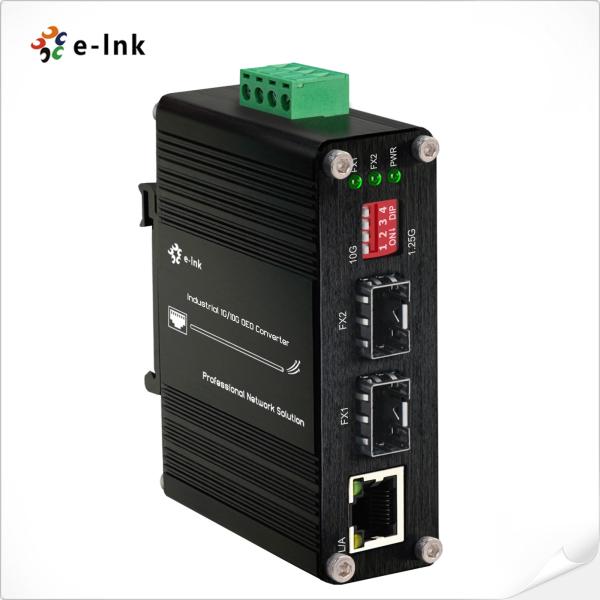 Buy Industrial 1G/10G SFP+ to SFP+ OEO Converter (3R Repeater) with 1G Ethernet Media Converter Function at wholesale prices