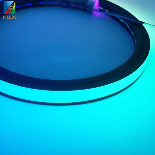 WS2811 SPI 12V/24V Addressable Custom Flexible Waterproof Black Silicone RGB LED Neon Light Strip Bars IP65 for Landscape