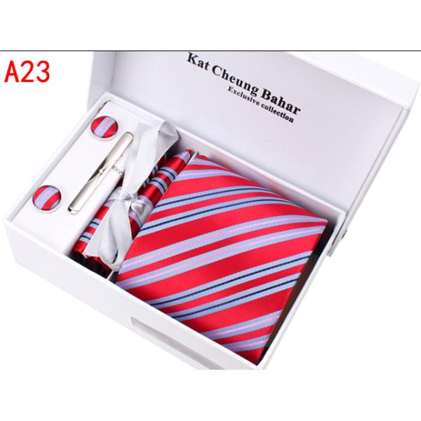 mens silk necktie cufflink set