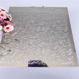Super Mirror Etched Stainless Steel Sheet Sustainable EN Standard