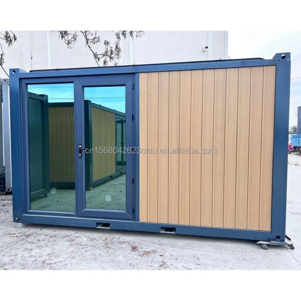 EU 20ft Modern Luxury Prefab House Outdoor Garden Wooden Houses with Steel Structure Sandwich Panel Material