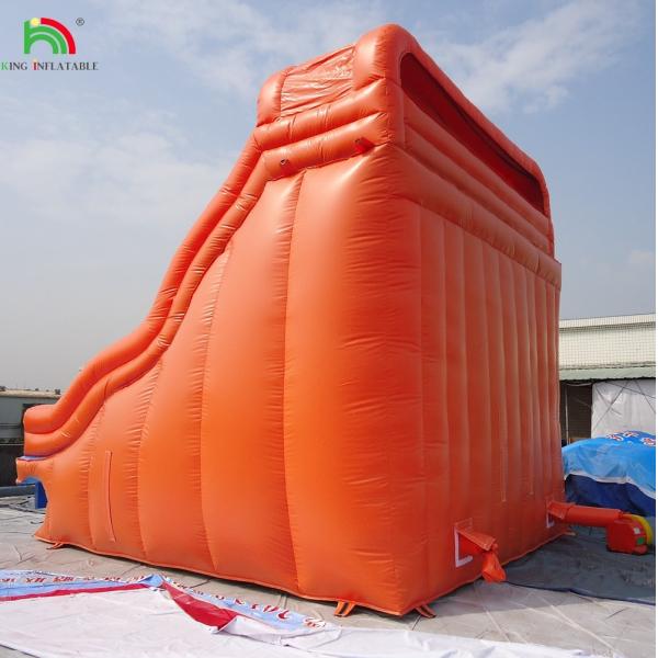 Inflatable Water Pool Red Closed Double Slides Children Bounce House Commercial Water Closed Slide Swimming Pool