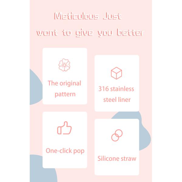 Temperature Display Vacuum Flask 316 Stainless Steel Insulated Thermos Smart Children'S Vacuum Cup For Kid