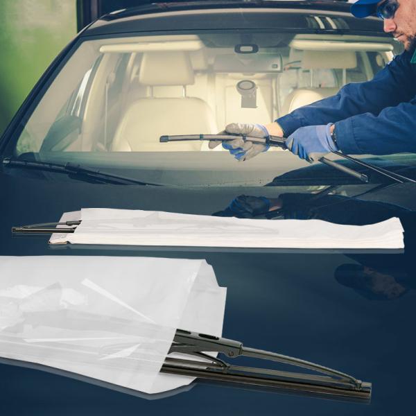 Buy Disposable Recycled Trapezoidal LDPE Plastic Bags For Packaging Wiper at wholesale prices