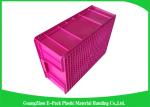 Warehouse Plastic Stackable Containers Big Capacity Space Saving Foldable