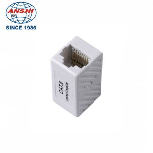Small Rj45 Inline Keystone Coupler Cat5e Cat6 Cat6A Utp