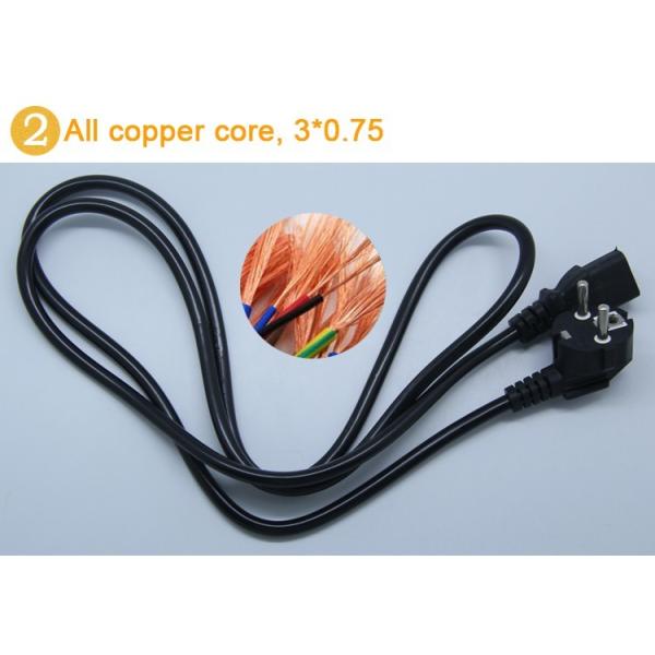 0.75cm 2 Size Stage Lighting Accessories / Power Connector Cable For Led Par