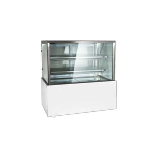 Stainless Steel Cake Display Freezer Commercial Elegance Marble Base