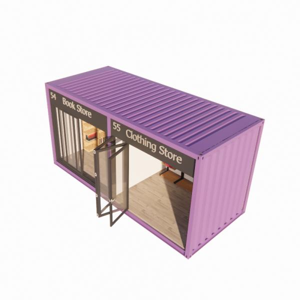 20ft Container Pop Up Coffee Shop Restaurant Mobile Container Bar with Modern Design and Customized Color