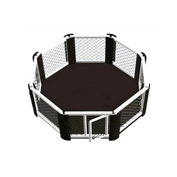Octagon / Hexagon Mma Rings And Cages , Mma Floor Cage With 1/2 Door