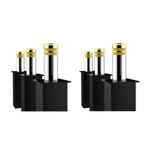 QPQ Rail 600mm height SS304 Retractable Rising Bollards
