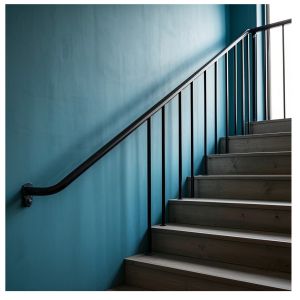 Modern Galvanized Wall Stair Handrail Anti-Slip Fire Resistant