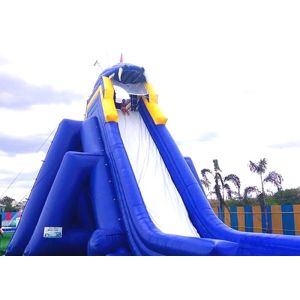 Double Stitching Custom Inflatable Water Slide For Pool / Backyard Wet And Dry