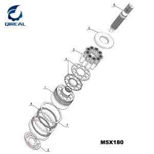 M2x150 M2x170 M2x210 Hydraulic Swing Motor Parts