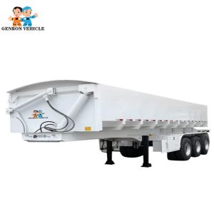 U - Type 3 Axles Side Tipper Semitrailer Export To Kenya, Tanzania, Zambia,