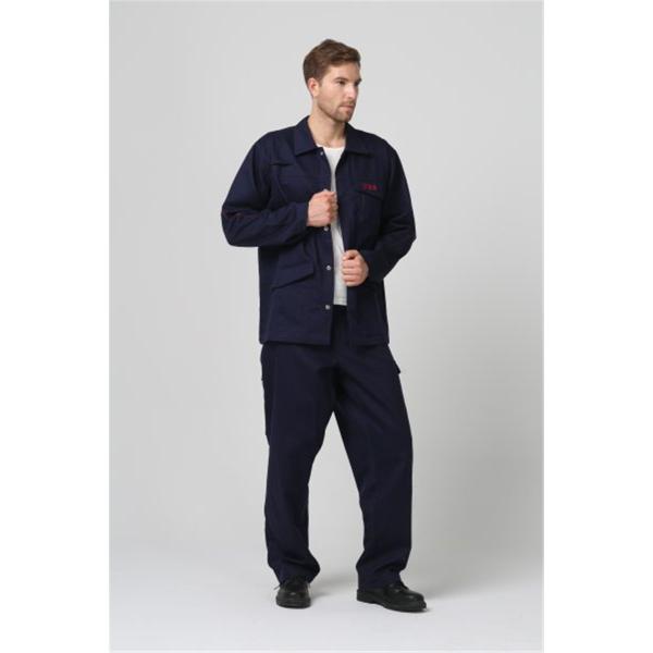 Buy Welding 350gsm Flame Resistant Outerwear , IEC61482 Fire Retardant Work Clothes at wholesale prices