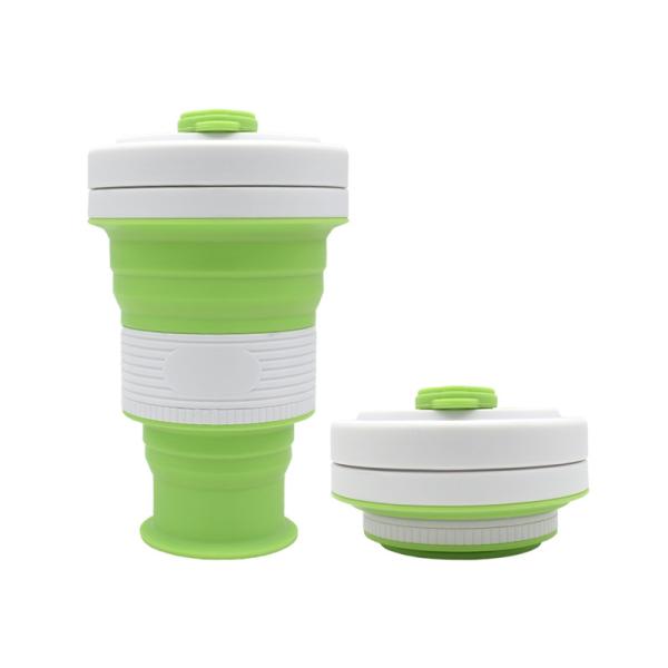 Buy Leakproof 550ml Collapsible Coffee Mug With Lid at wholesale prices
