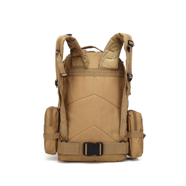 55L 600D Oxford Fabric Waterproof Backpack with Removable Smaller Accessories Bags