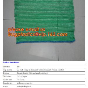 Agriculture Industrial Use and Accept Custom Order Raschel Mesh Bags for