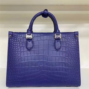 Authentic Crocodile Leather Women Business Travel Handbag Female Laptop Bag