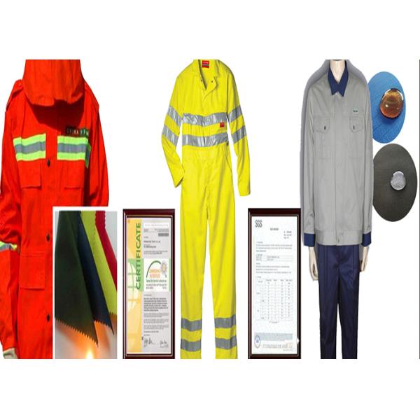 Antistatic Fireproof Fabric Materials For Protective Workwear 2% Conductive Fiber