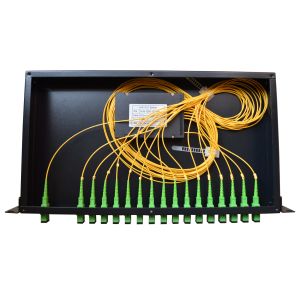 Quality Low PDL Rack Mount Fiber Plc Splitter Ftth / Passive Optical Splitter for sale