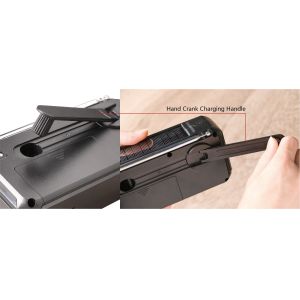 USB Jack Portable Hand Crank Radio 0.4KG Solar Crank Charge Radio Speaker