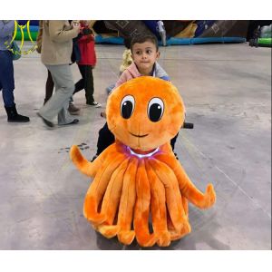 Hansel amusement kids electronic motorized plush riding animals