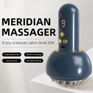 Vibration Heating Scraping Cupping Massager Body Slimming Guasha Massage Brush