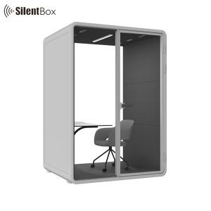 Modern Steel Frame Soundproof Booth with Ventilation System for Private Office