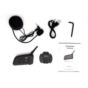 Bluetooth V3.0 GPS Pairing Motorcycle Helmet Intercom 1200m