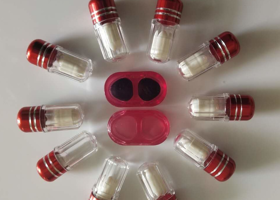 Quality Hexagonal Single Pill Container 13mm 2ml Clear Empty Capsules for sale