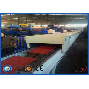 Glazed Zinc Stone Coating Roof Antique Tile Roll Forming Machine High Speed 6-8m