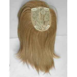 China Blonde Synthetic Hair Pieces Heat Resistant Lace Top Closure Piece on sale
