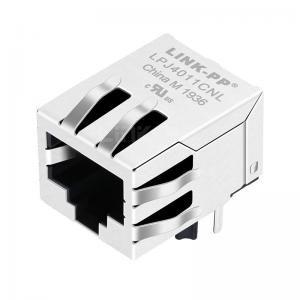 China LPJ4011CNL 10/100 Base-T Tab Down Without Led Single Port PCB Mount RJ45 Connector on sale