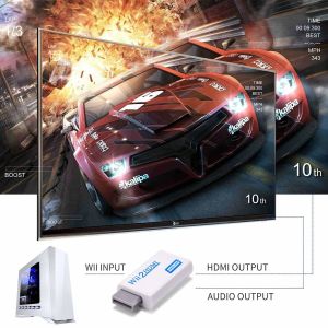 Wii to Converter Adapter with 3,5mm Audio Jack and Output for Nintendo wii2