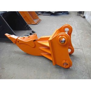 Yellow Strength Excavator Stump Ripper Heavy Duty Stump Extraction Solution
