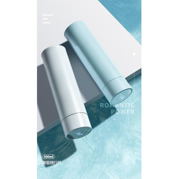 500ML Custom Smart SS304 Stainless Steel double insulated Vacuum thermo Water Bottle With LED Temperature Display