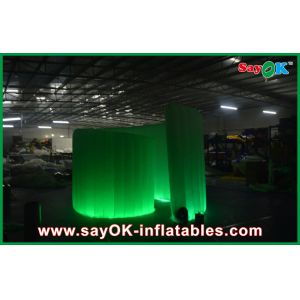 Advertising Booth Displays Blue Inflatable Advertising Led Spiral Party Event