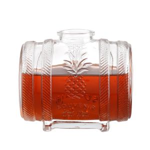 1000ml Borosilicate Glass Hand Mouth Blown Glass Barrel for Vodka Featuring