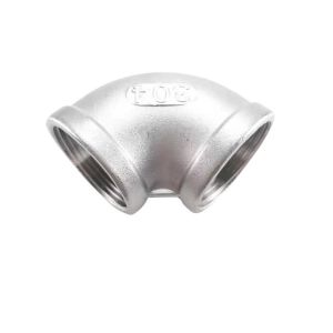 China Stainless Steel 316 90 Degrees Elbow BSPT NPT Manual Driving Mode ISO 9001 Certified on sale