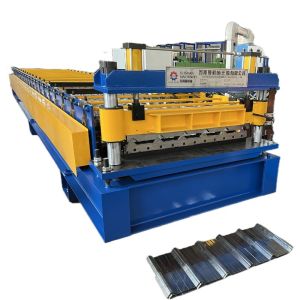0.2mm-0.5mm Thickness Egypt Popular Trapezoidal Roof Tile Roll Forming Machine