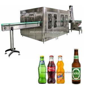 Quality 8000BPH 32 Heads CSD Glass Bottle Soda Filling Machine for sale