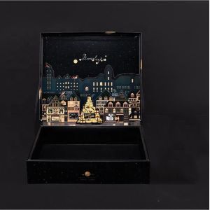 Luxury ECO-Friendly Wholesale Recycled Customised Printing Food Black gift box